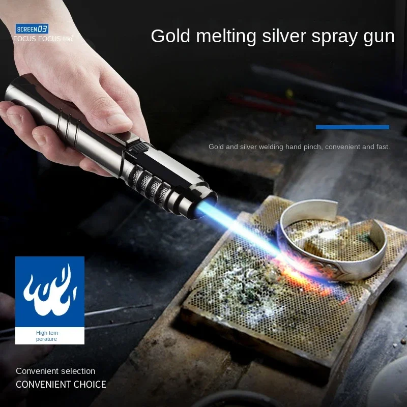 

Jet Gas Lighter Jewelry Welding High Firepower Torch Flame Spray Gun Kitchen Smoking Accessories Windproof Turbo Cigar Lighters