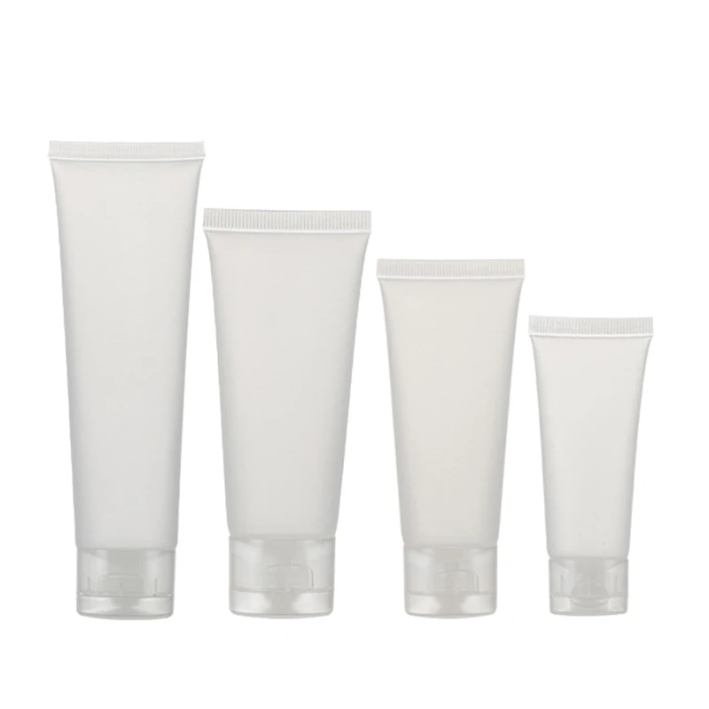 5 Pz 15Ml 20Ml 30Ml 50Ml 100Ml Plastica Smerigliata Flip Cap Tubi Morbidi Bottiglia Di Lozione Cosmetica Vuota Contenitori Per Crema Comprimibili