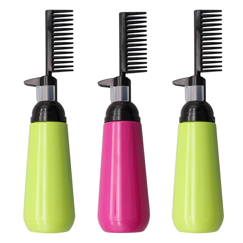 

Hair Dye Refillable Bottle Applicator Brush Bottle Comb Dispensing Salon Oil Hair Coloring Hairdressing Styling Tool