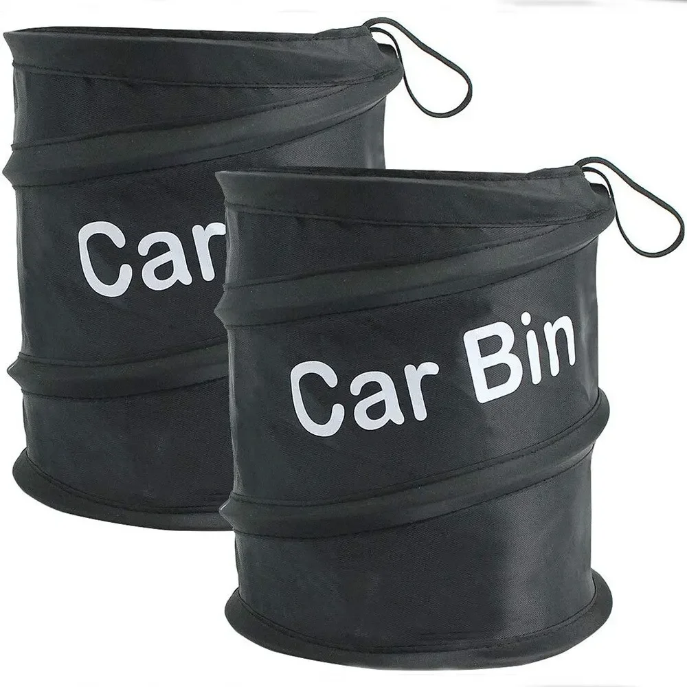 Car Trash Portable Foldable Pop-up Waterproof Bag Waste Basket Auto Accessories Interior car trash can car trash bag