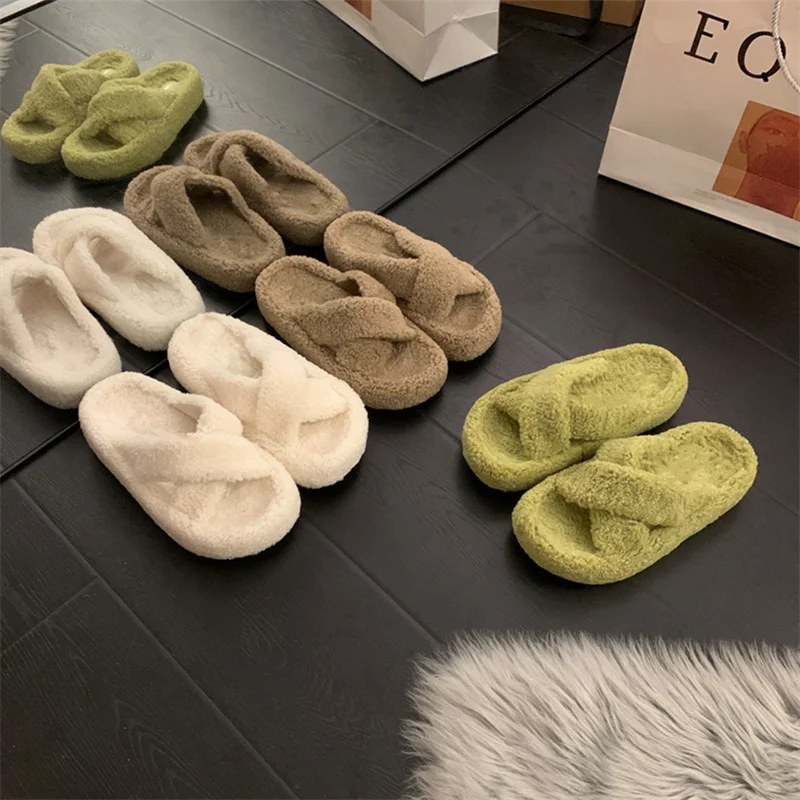 New Women's Slippers Luxury Mink Fur Soft Bottoming Home Flat Slippers Fashion Comfortable High-quality Casual Women's Slippers