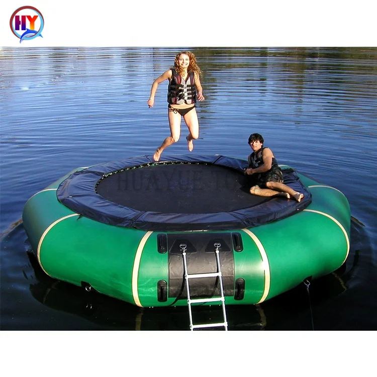 

Popular Inflatable Floating Water Jumping Bed sea water park pvc inflatable floating trampoline seadoo water trampoline