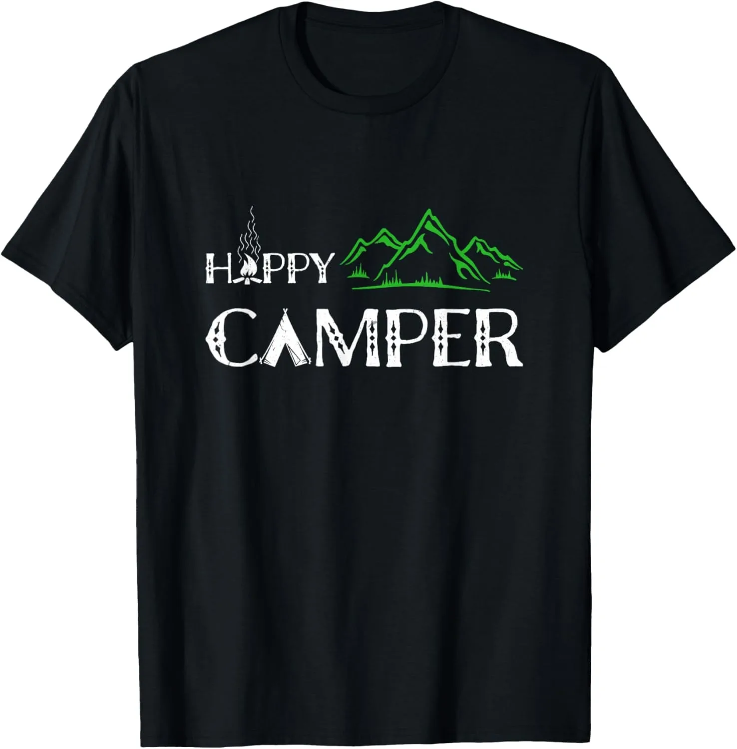 Happy Camper RV Camping Shirt Männer Frauen Retro Sonne 70er 80er Jahre T-Shirt Grafik T Shirts Unisex Sommer Streetwear Tops Camisas – Detail 15