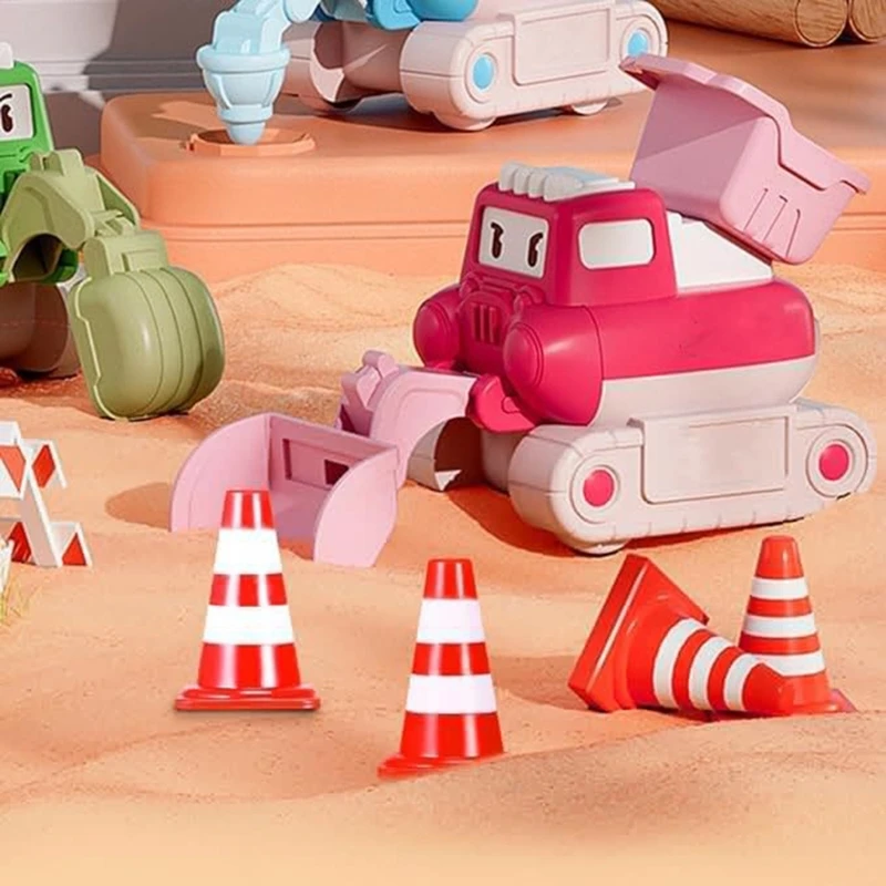 1Inch Signs Safety Cones Mini Road Signs Toy for Kids Street Signs Dropship