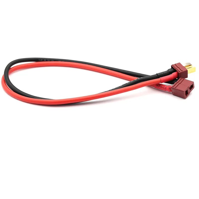 Lot de câbles de batterie RC XT90 T-Connect de différentes longueurs, idéal pour connecter batteries et contrôleurs.