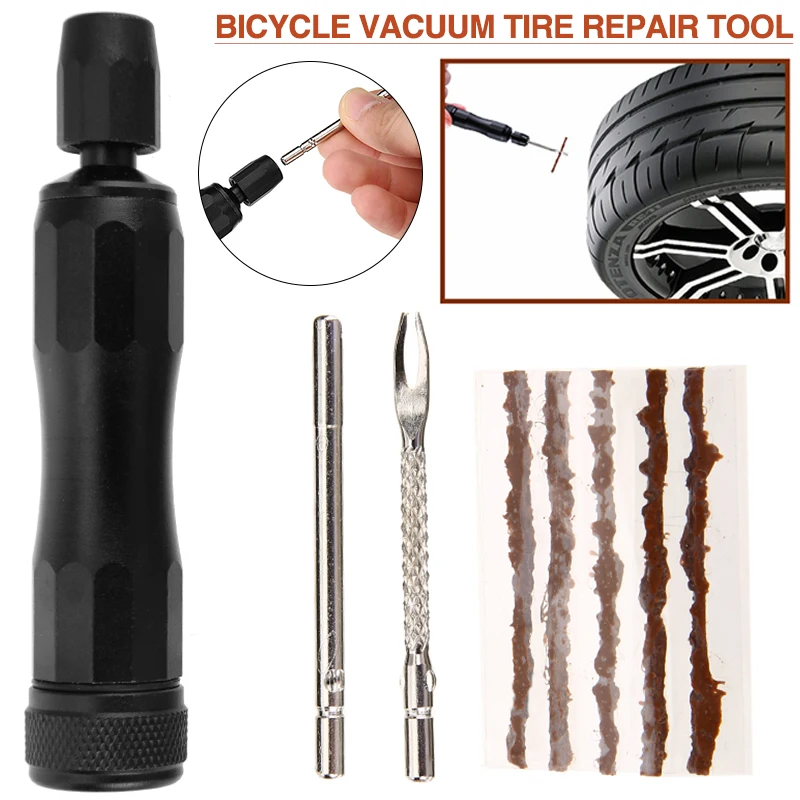 

New 1set Bicycle Vacuum Tire Repair Tool Set Durable Bicycles Rubber Nail Emergency Tire Maintenance Tools