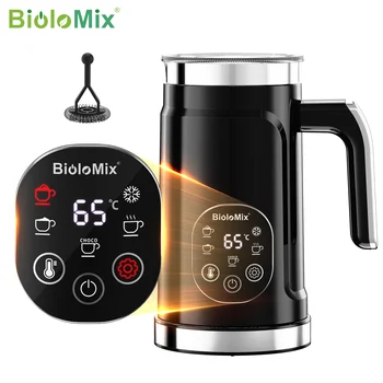 Montalatte BioloMix 5 in 1 con touch screen LED – Macchina per schiuma calda e fredda per latte, caffè e altro 1