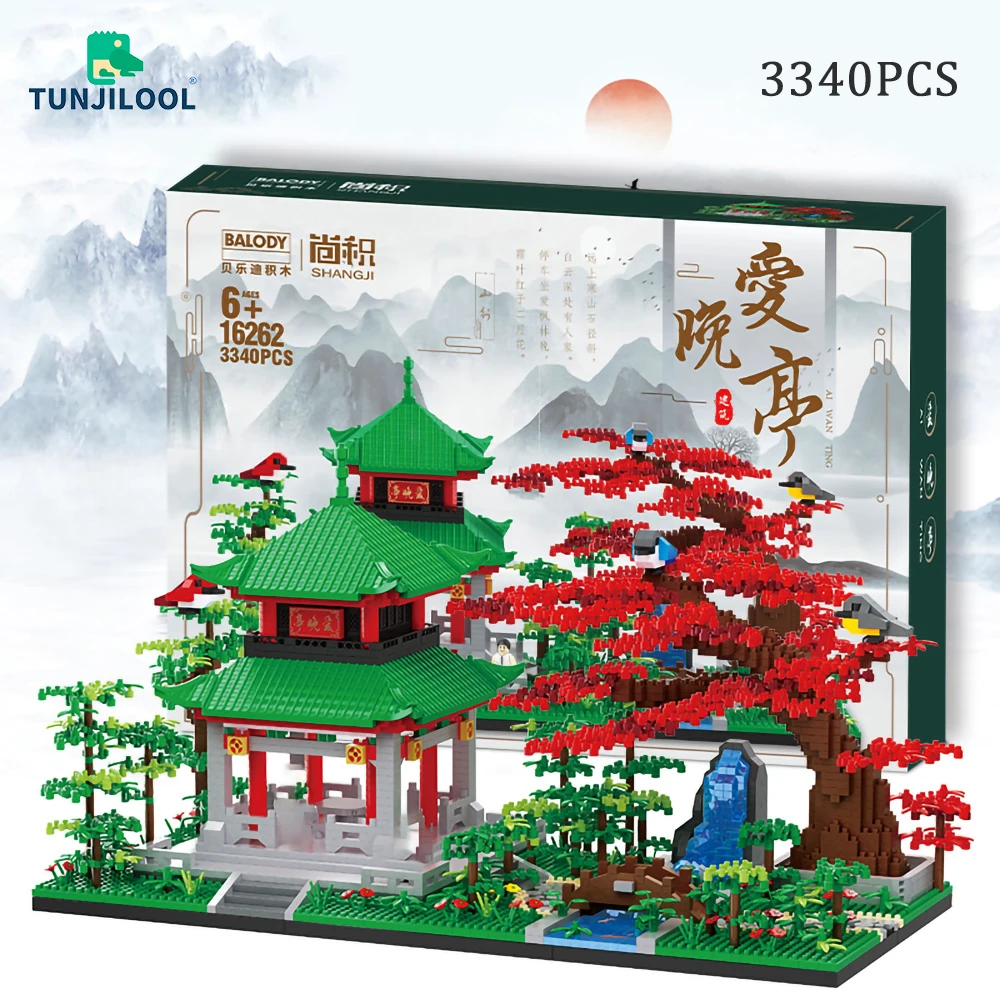 

Micro Building Blocks Chinese Architecture Blocks Ai Wan Ting DIY Collection Diamond Bricks Children's Assembly Toys Adult Gift