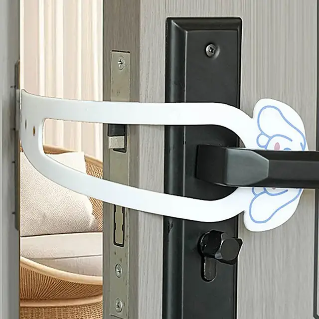 Cat Door Holder Latch Design Door Cat Elastic Door Lock Keeps Dogs Out Of Litter & Food Dog Proof Cat Feeding Station Adjustable 4
