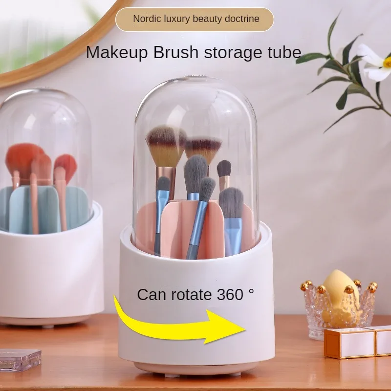 

Organize Your Desk with this Stylish and Functional Desktop Storage Box and Makeup Brush Bucket
