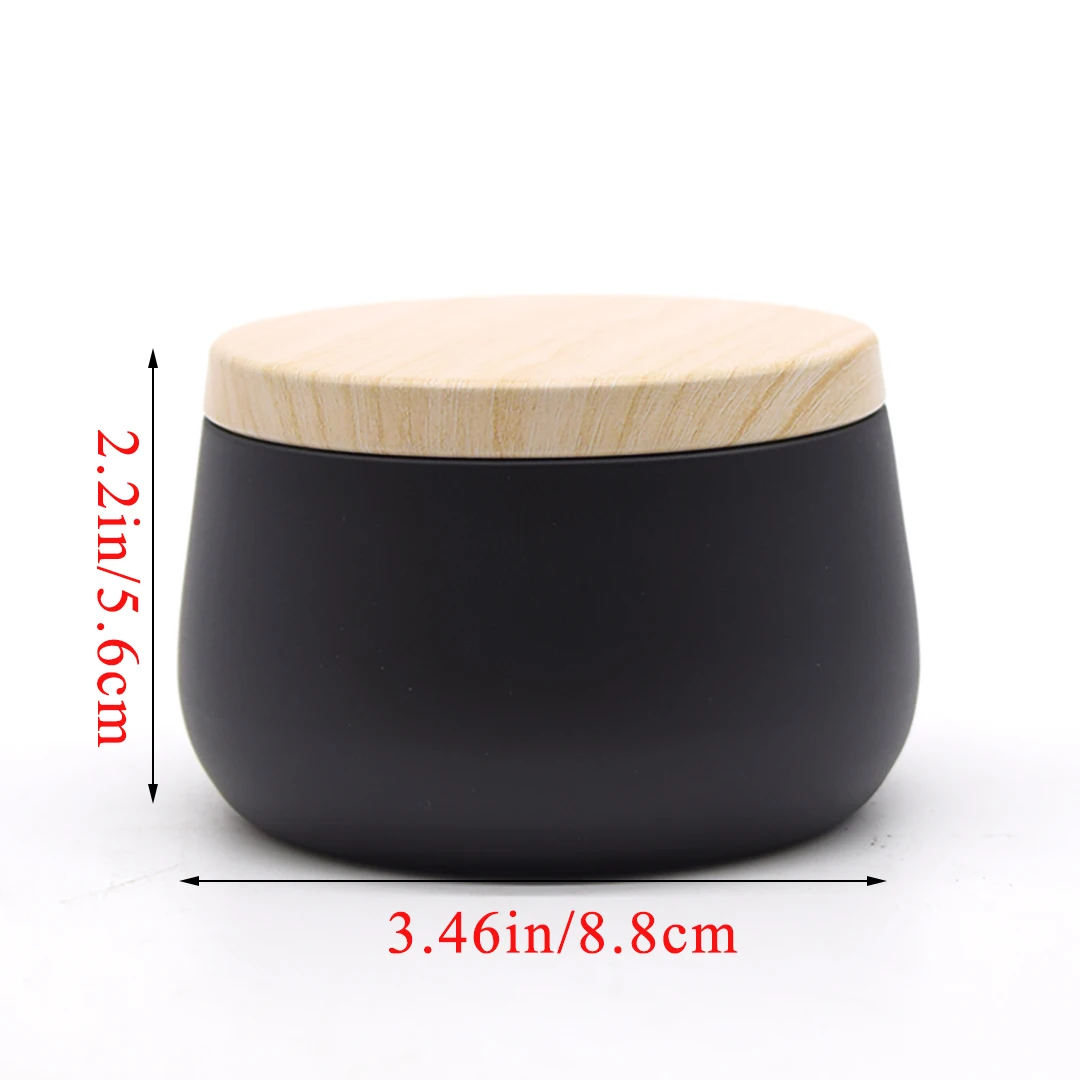 12Pack 8OZ Empty Metal Candle Tins with Tinplate Lid Containers Set Black or White Candle Jar for DIY Making