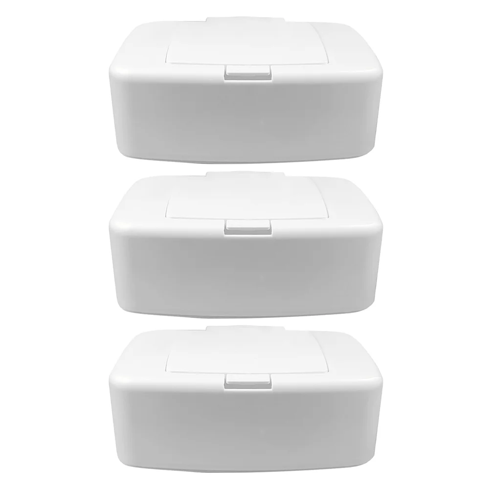 

3 Pcs Wet Wipes Storage Box Tissue Cases Retro Container Napkin Diaper Dispenser Paper Towel Holder Vintage Holders Cover