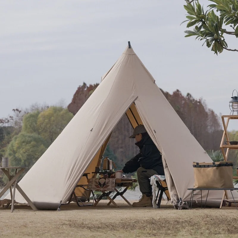 Supporto Treppiede per Tenda da Campeggio ShineTrip, Accessori di Regolazione per Pali del Tendalino, Treppiede Multiuso Salvaspazio per Tenda - immagine 4