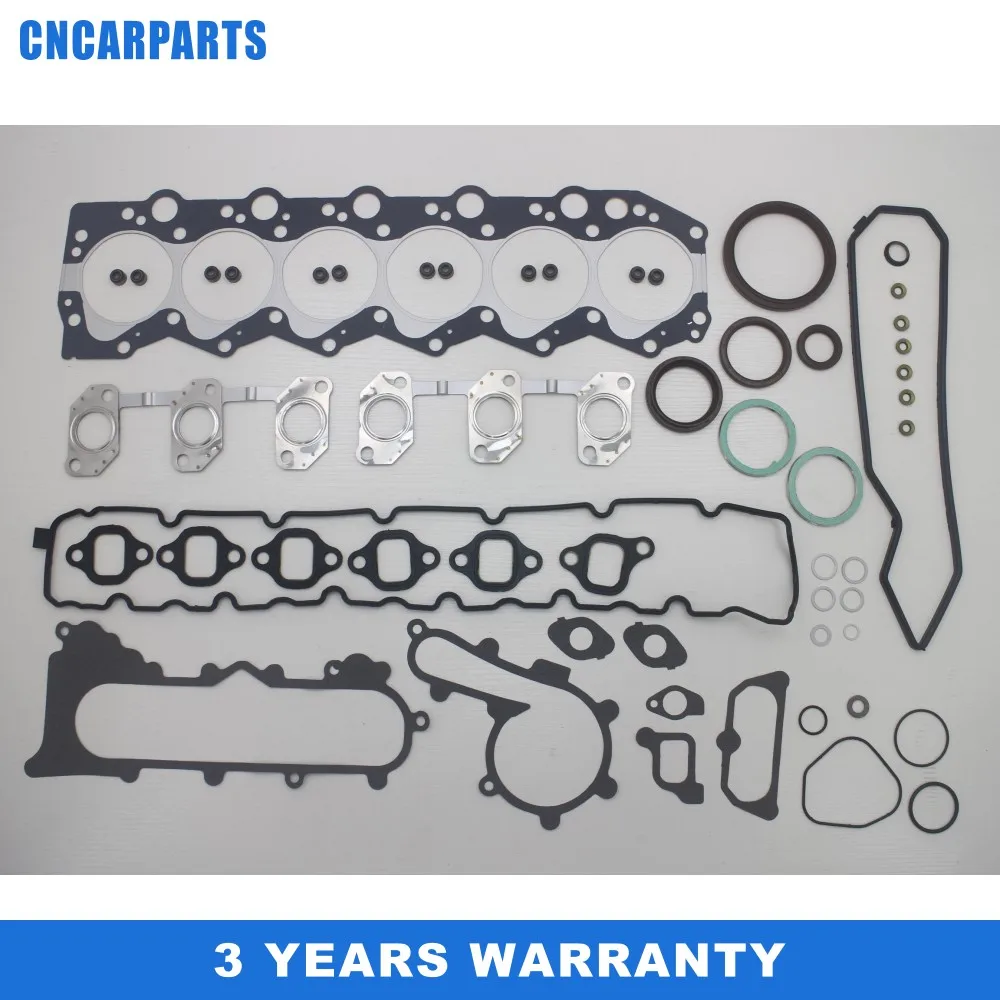 Fit For TOYOTA LAND CRUISER 80 J8 HZJ80 1H-Z COASTER Bus 4.2 Engine Gasket Full Set 0411117020 VRS 1HZ DIESEL ENGINE