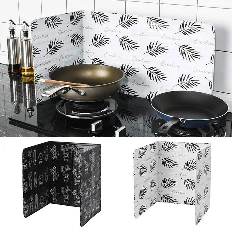 Kitchen Stove Protective Cover Foldable Splash Guard Aluminum Foil Plate  Cooking Frying Oil Protection Screen Gas Stove Baffle - Specialty Tools -  AliExpress