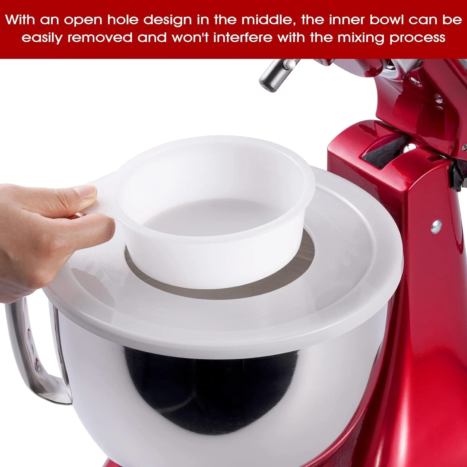 Food Cover Mixer Blade Cover Mixer Bowl Cover For KitchenAid 4.5-5 Quart Tilt-Head Stand Mixers Splatter Guard Lid To Prevent Spilling Of Ingredients