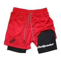 New Men's Padel Sport Shorts Summer Male Breathable Tennis Shorts Quick-Drying Badminton Trousers Outdoor Running Sportwear 2
