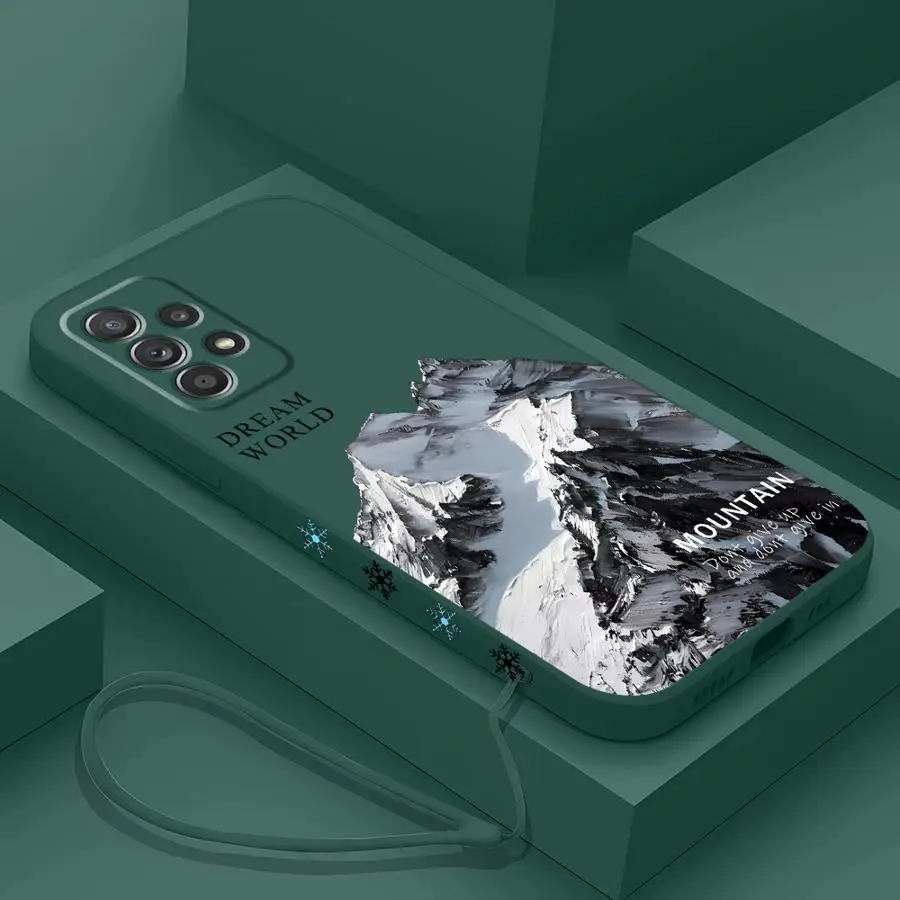 Snow Mountain TPU Phone Case - Elegant Winter Design