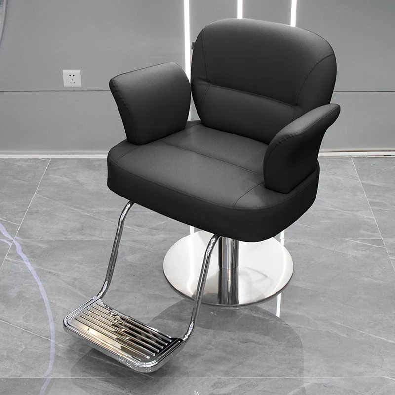 

Modern Hairdressing Lift Simple Barber Chair Barbershop Perm Hair Dyeing Barber Chair Silla De Barbería Salon Furniture HYBC