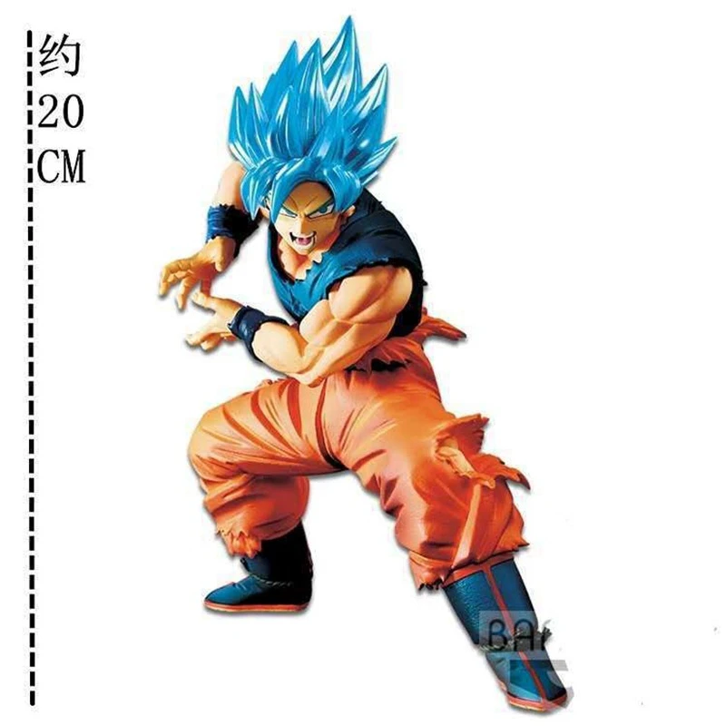 23.5cm dragon ball z son goku kakarotto super saiyan deus vermelho cabelo  pvc figuras de ação modelo bonecas brinquedos crianças presentes aniversário