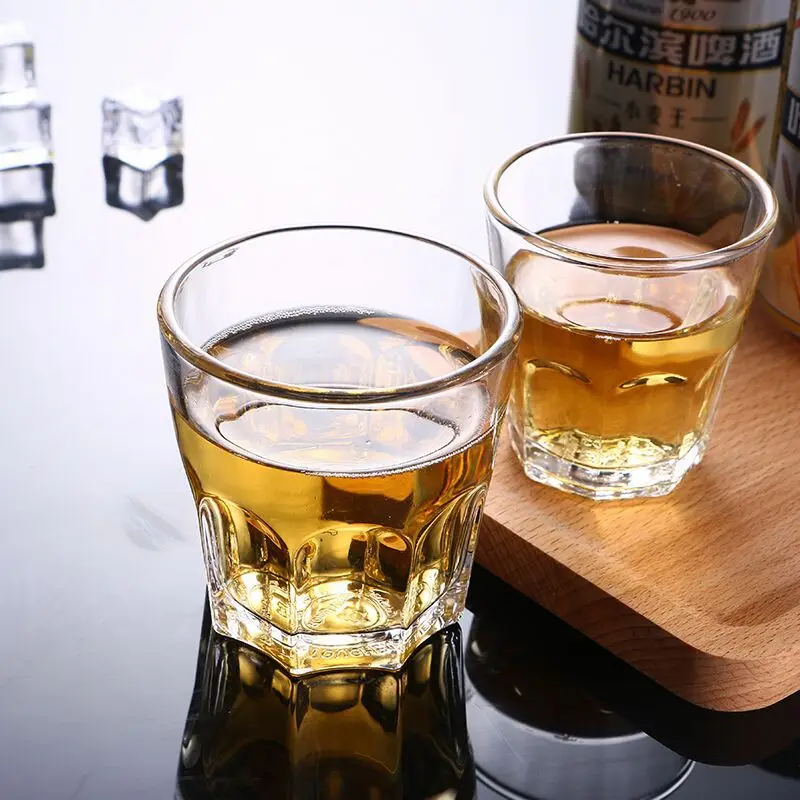 1pcs Glass Wine Cup Chinese Style Drinkware for Whiskey Spirits Japanese Sake Korean Soju Brandy,Wine Glass,Spirits Cup,Drinking Glasses