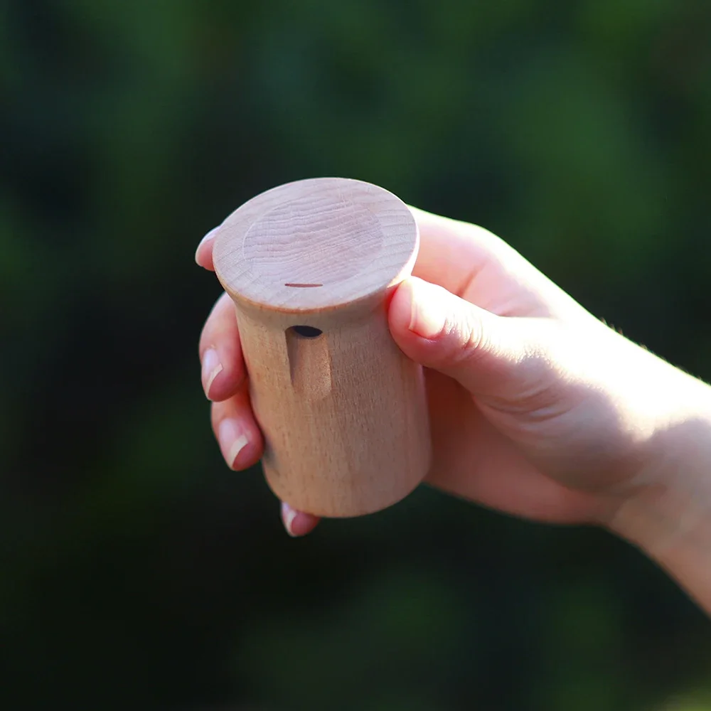 Wooden Whistle Portable Wooden Birds Sound Whistle Outdoor Multifunction Tools Kids Educational Toys Baby Gifts Orff Musical Instruments