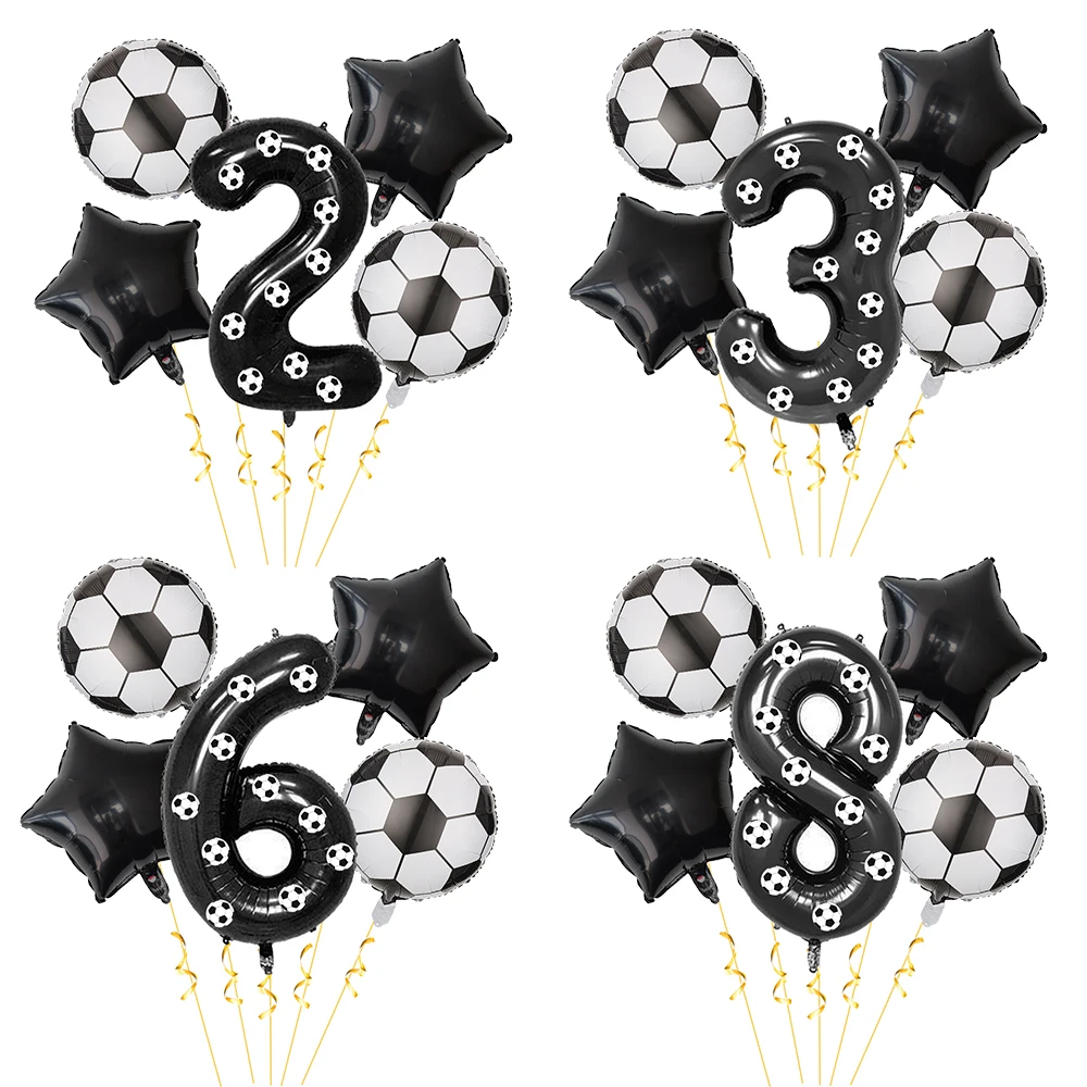 Fußball-Geburtstagsballon-Set Fußball-Party-Dekoration Jungen-Geburtstagsdekoration Fußball-Themen-Geburtstagsparty-Dekoration – Detail 1