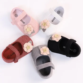 Baby Step Shoes Baby's First Pair of Toddler Shoes Baby Shoes Breathable Non-slip Girls Fashion Shoes Princess Style 1