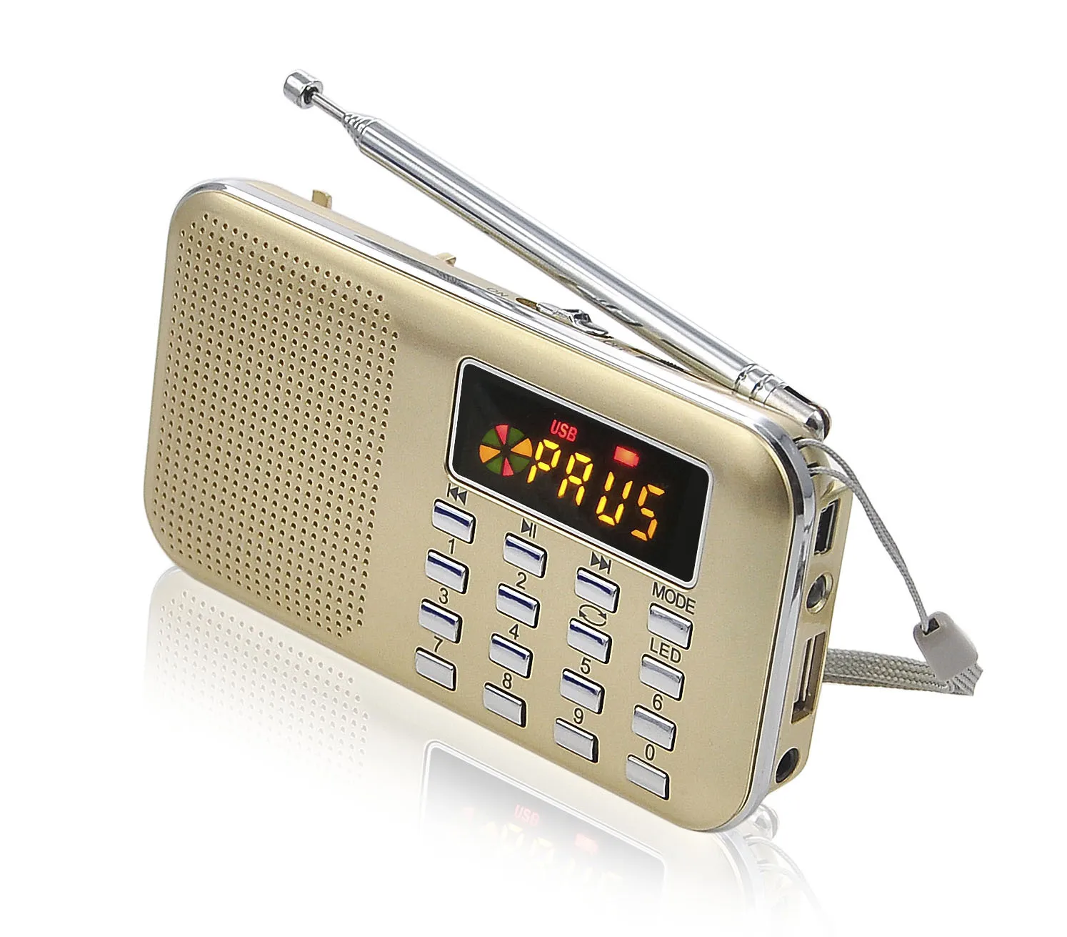 L218 Mini portatile LED stereo FM radio altoparlante USB TF Lettore  musicale MP3 con scheda - Cina Radio FM, radio portatile