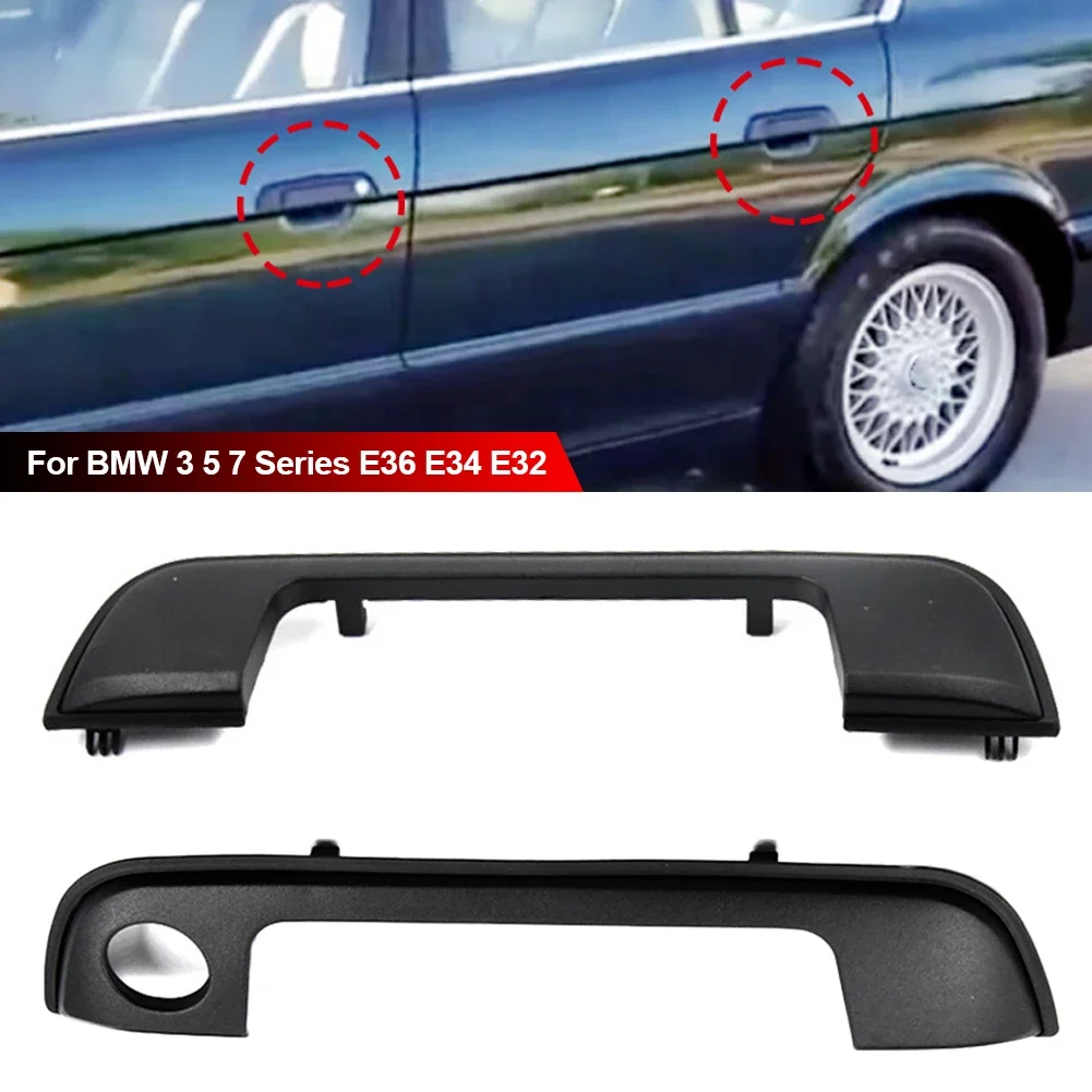 2/4개 자동차 도어 핸들 외장 키트 외장 키트 쉘 씰 포함 BMW E36 E34 E32 3 5 7 시리즈 51218122441 51218122442