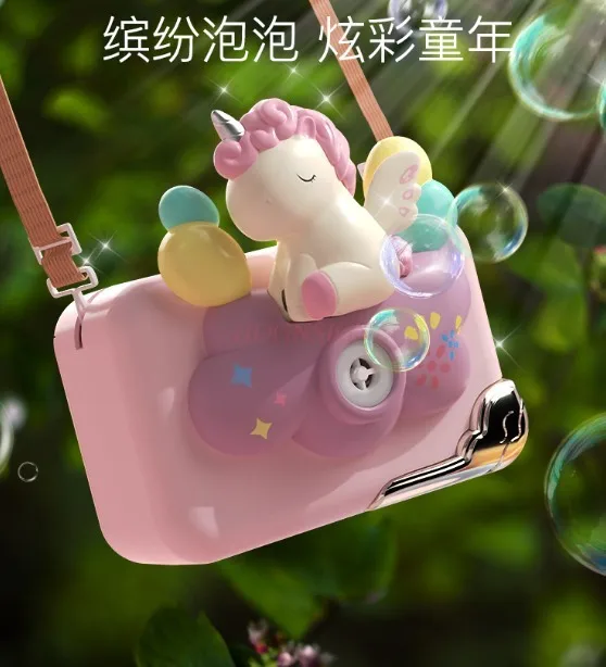 

Popular Bubble Blowing Machine on the Internet, Camera Machine Gun, Children's and Girls' Toys, Handheld Fully Automatic