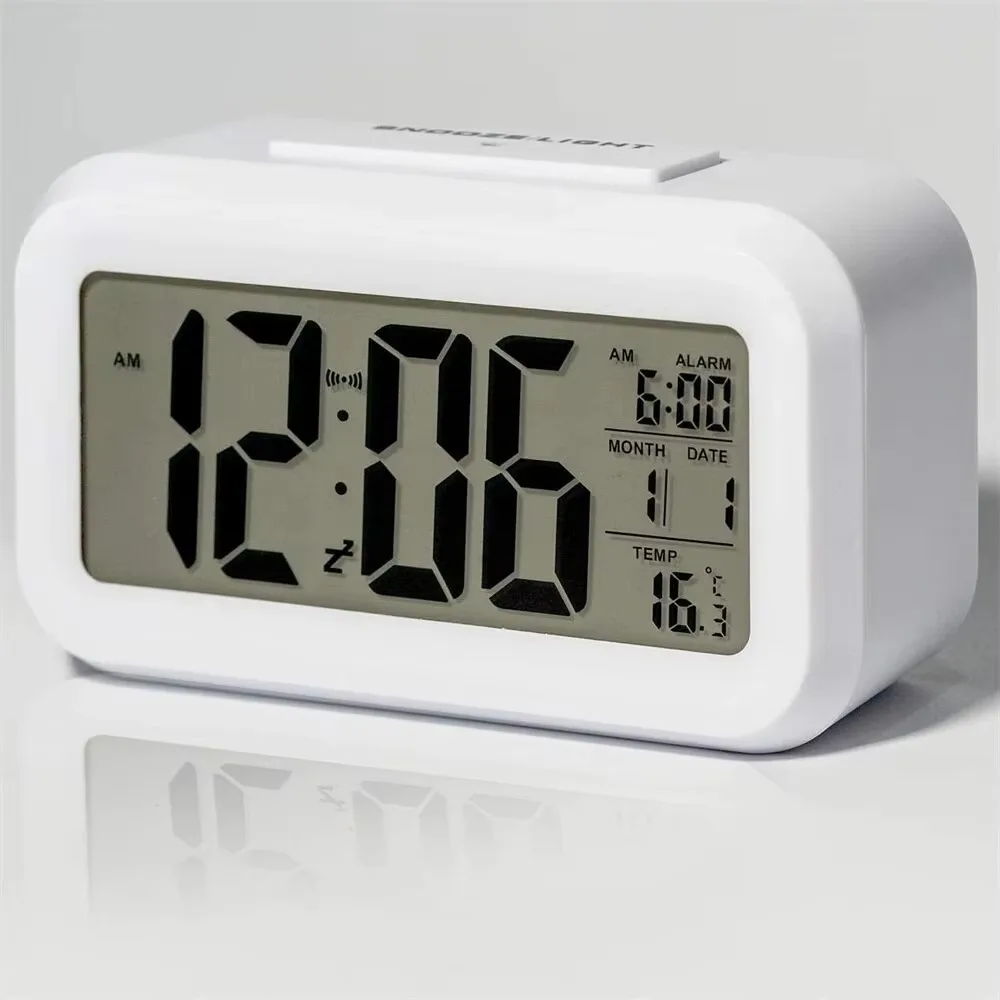 Digital Wall Clock LED Digital Alarm Clock Multifunction Electronic Backlight Table Clock Backlight Snooze Calendar Desktop Electronic