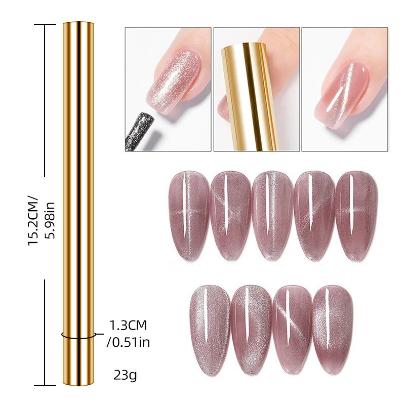 Magnetic Nail Art Tools Cat Eye Nail Tool Magnetic Nail Tools Magnetic Nail Pen Nail Care Tools Magnetic Rod for Gel Polish Nail Magnet Tool 1PC