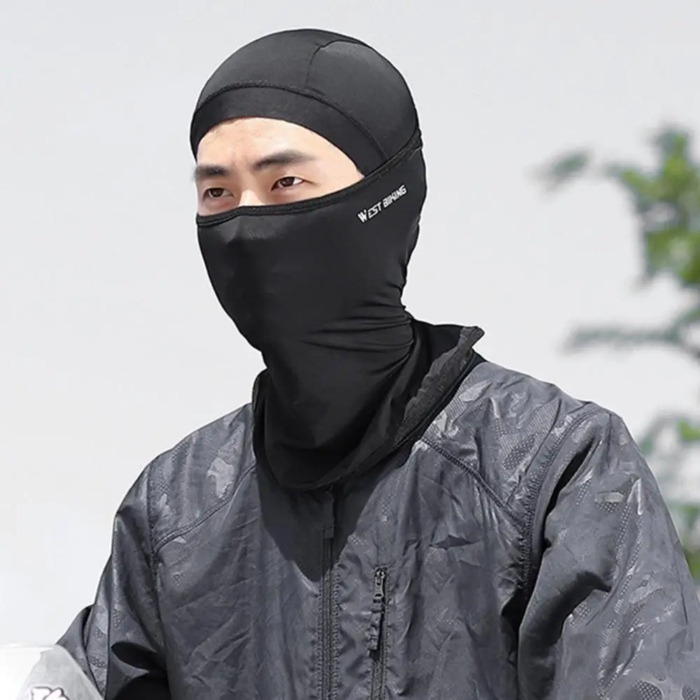 

Quick-drying Face Guard Cycling Headgear Uv-resistant Ice Silk Face Guard for Breathable Sweat Absorbing Cycling Protection A
