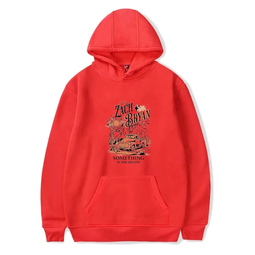 Zach Bryan Algo na Laranja Hoodie Sweatshirt Mulheres Homens Manga Longa Moda Pullover Roupas 2024