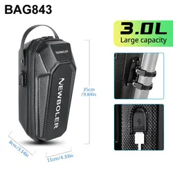 NEWBOLER 5L Waterproof Electric Scooter Bag with USB Port (BAG843--3L)