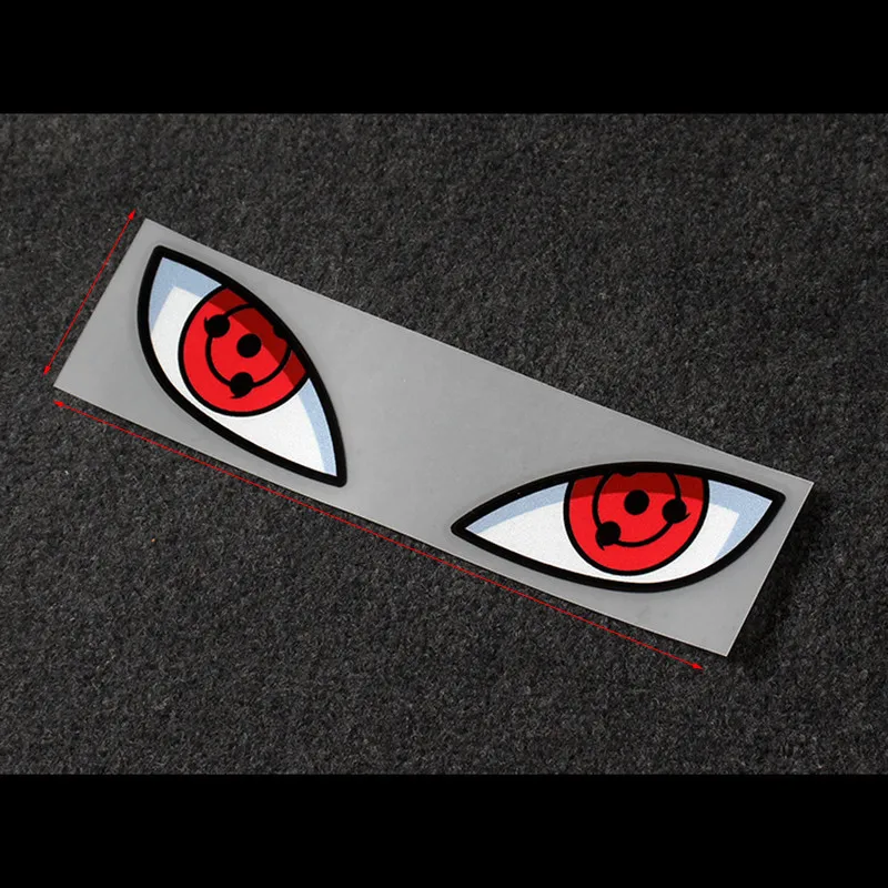 thumbnail image 1 of Pegatinas de figura de anime Naruto Uchiha Itachi Sharingan Madara Rinnegan pegatinas de ojos pegatinas reflectantes para ventana de casco de luz de coche, 1 of 5