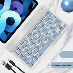 Compact Bluetooth Wireless Rechargeable Mini Keyboard (Light blue)