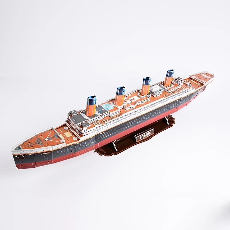 Titanic Giant Cruise Ships 3D Paper Model Puzzle DIY Educational Learn Cognition Toys Building Kits Nostalgic Model 5