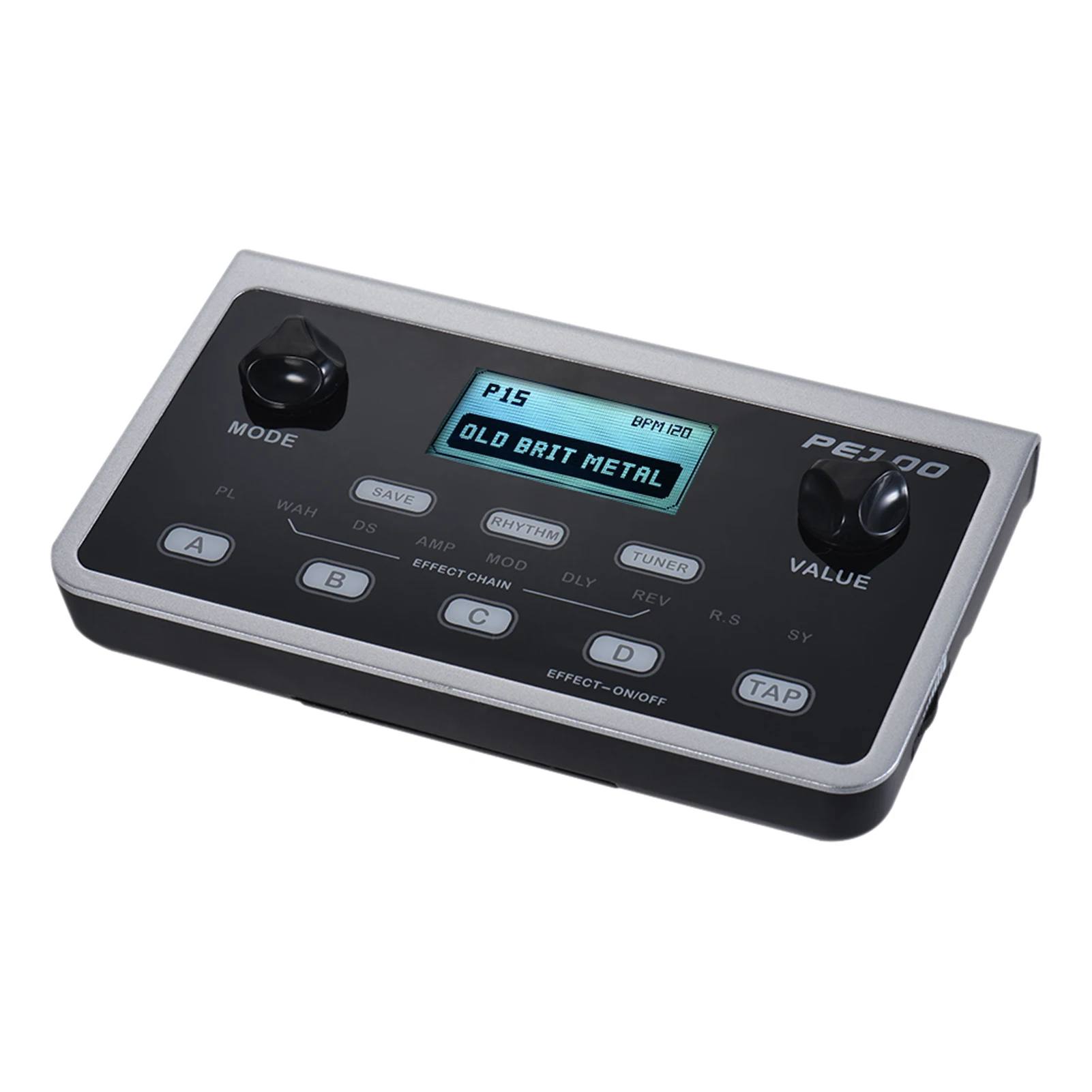 Guitar Effect Pedal MOOER PE100 Portable Multi-effects Processor 39 Effects 40 Drum Patterns 10 Metronomes Tap Tempo guitar tool guitar loop pedal