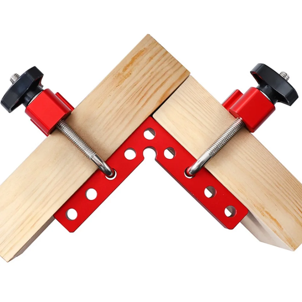 Carpintaria Precision Clamping Square L-shaped Luminária Auxiliar Splicing Board Carpenter Praça Régua Ferramenta Carpintaria Set
