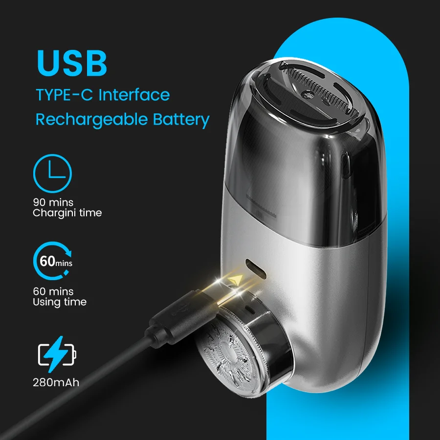 2-in-1 Trimmer for Sensitive Skin-Cordless Men/Women Groomer w/ Fast Charge & Dual Blades