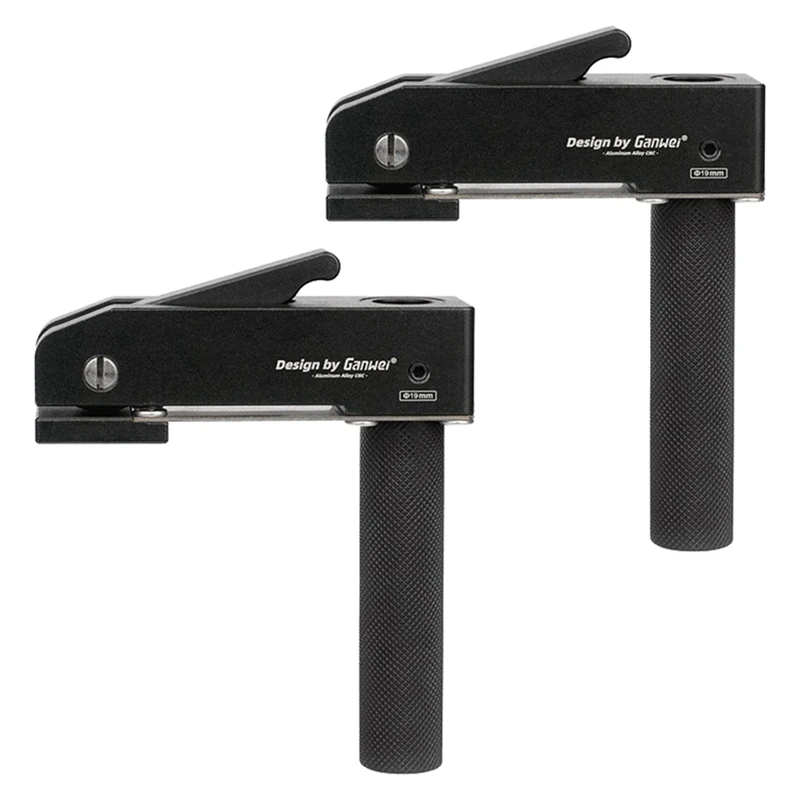 

AFBC Ganwei 2Pcs Woodworking Desktop Quick Acting Hold Down Clamp Desktop Clip Fast Fixed Clip Tool For Benches 19MM Hole Tool