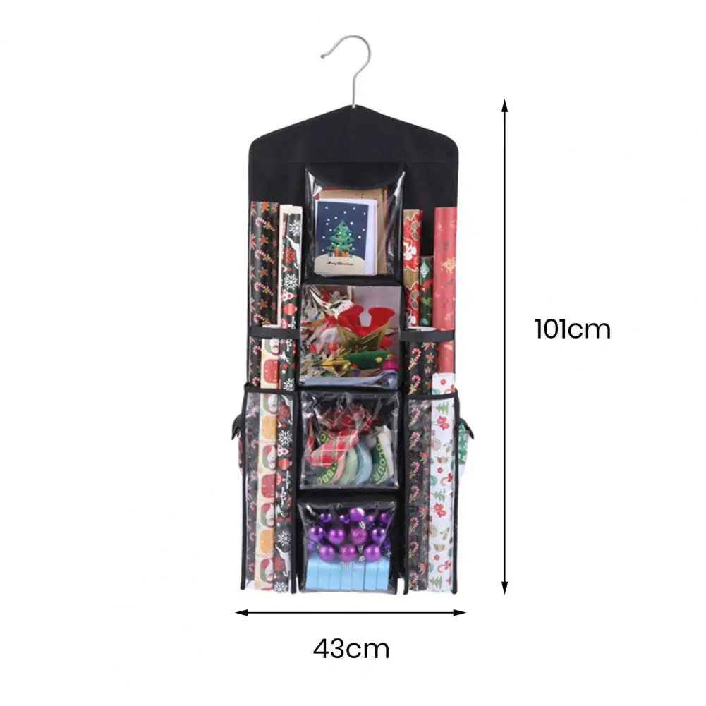 1pc Hanging Double Sided Gift Bag Storage Organizer, With Multiple Front  And Back Pockets, Organize Your Gift Wrap, Tissue Paper, And Paper Bags