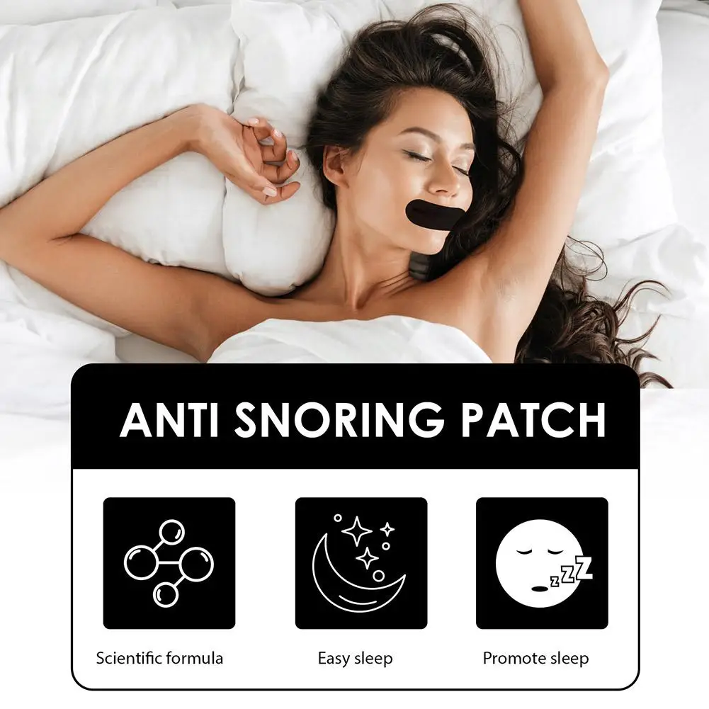 Stop Snoring Patch Nose Breathing Correction Improve Sleeping Promoting Better Breath Portable Night Sleep Mouth Orthosis Tape 4