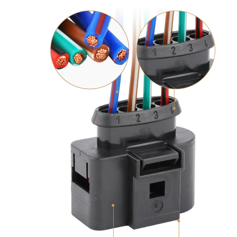 Ignition Coil Connectors Repair Harness Wiring Plug 1J0973724 4B0973724 Audi A3 A4 A5 A6 A8 TT VW Passat Jetta Golf Touareg ignition coil igniter
