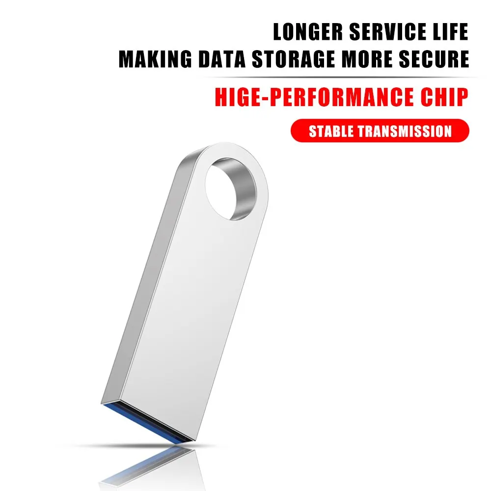 Metal Pen Drive 2.0 16GB 8GB 4GB High Speed USB Flash Drive 128GB Key USB Stick 64GB Mini USB Flash Disk 32GB Wholesale