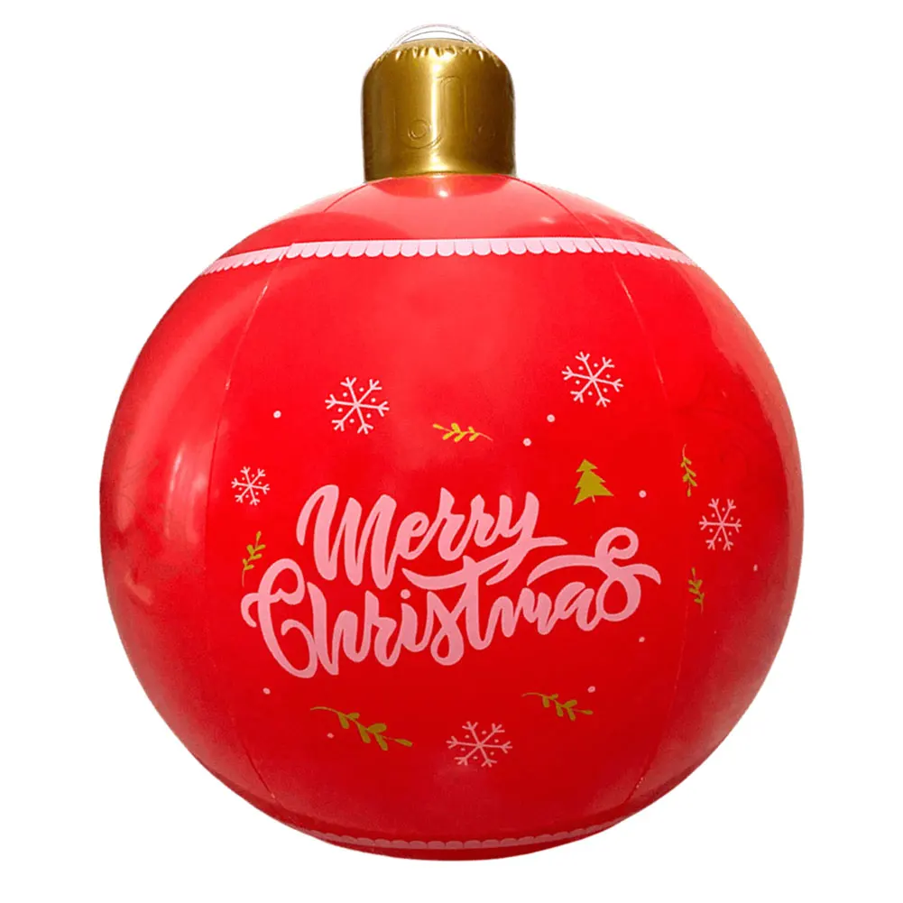 thumbnail image 1 of Bola de Navidad inflable de 24 pulgadas, farol de Navidad, decoración, manualidades divertidas, decoración inflable para exteriores, globo, regalo, 1 of 5