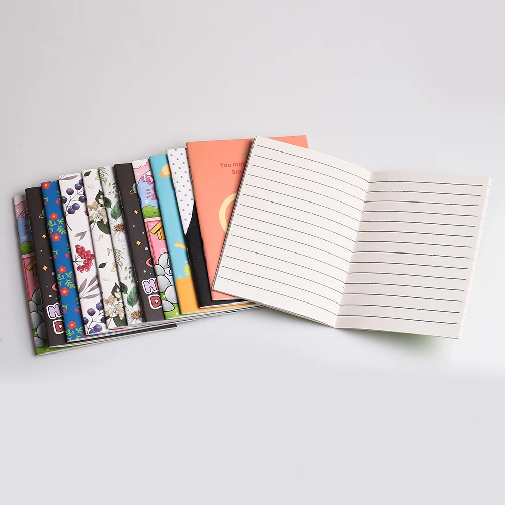 Leather notebook Student notebook Bullet journal notebook Budget binder notebook Guided journal Kraft paper sketchbook 10sets/Lot Korean Cute Small Notebooks Portable A7 Mini Planners Agenda Diary Stationery Journal Notepad Note Kids Prize Booklet