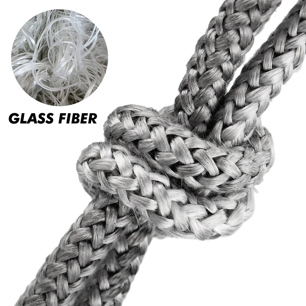 검은 가스켓 코드 8mm X 300cm/12mm X 2m 굴뚝 및 벽난로 용 밀봉 된 부드러운 목재 연소 스토브 도어 씰